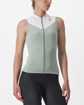 CASTELLI Cycling sleeveless jersey - SOLARIS LADY - green/ivory
