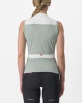 CASTELLI Cycling sleeveless jersey - SOLARIS LADY - green/ivory