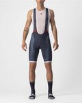 CASTELLI Cycling bib shorts - COMPETIZIONE KIT - silver/blue