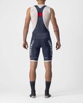 CASTELLI Cycling bib shorts - COMPETIZIONE KIT - silver/blue