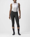 CASTELLI Cycling 3/4 lenght shorts without bib - VELOCISSIMA 3 LADY - black