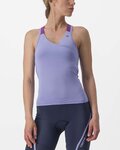 CASTELLI Cycling sleeveless jersey - SOLARIS LADY - purple