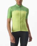 CASTELLI Cycling short sleeve jersey - VELOCISSIMA LADY - green/yellow