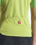 CASTELLI Cycling short sleeve jersey - VELOCISSIMA LADY - green/yellow