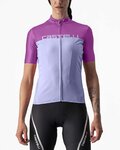 CASTELLI Cycling short sleeve jersey - VELOCISSIMA LADY - purple