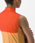 CASTELLI Cycling sleeveless jersey - VELOCISSIMA LADY - orange
