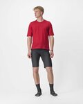 CASTELLI Cycling short sleeve jersey - TRAIL TECH 2 - red