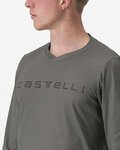 CASTELLI Cycling summer long sleeve jersey - TRAIL TECH 2 - grey