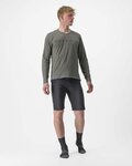 CASTELLI Cycling summer long sleeve jersey - TRAIL TECH 2 - grey
