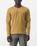CASTELLI Cycling summer long sleeve jersey - TRAIL TECH 2 - yellow