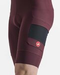 CASTELLI Cycling bib shorts - UNLIMITED CARGO - bordeaux