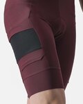 CASTELLI Cycling bib shorts - UNLIMITED CARGO - bordeaux