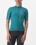 CASTELLI Cycling short sleeve jersey - PEZZI LADY - green