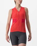 CASTELLI Cycling sleeveless jersey - ANIMA 4 LADY - orange