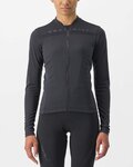 CASTELLI Cycling summer long sleeve jersey - ANIMA 4 LADY - anthracite