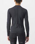 CASTELLI Cycling summer long sleeve jersey - ANIMA 4 LADY - anthracite
