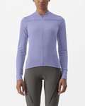 CASTELLI Cycling summer long sleeve jersey - ANIMA 4 LADY - purple