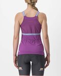 CASTELLI Cycling sleeveless jersey - BAVETTE LADY - purple