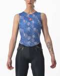 CASTELLI Cycling sleeve less t-shirt - PRO MESH 4 W LADY - blue