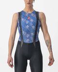 CASTELLI Cycling sleeve less t-shirt - PRO MESH 4 W LADY - blue