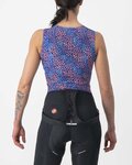 CASTELLI Cycling sleeve less t-shirt - PRO MESH 4 W LADY - blue