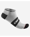 CASTELLI Cycling ankle socks - LOWBOY 2 - white/black