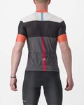 CASTELLI Cycling short sleeve jersey - SEZIONE - grey/black/orange