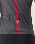 CASTELLI Cycling short sleeve jersey - SEZIONE - grey/black/orange