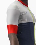 CASTELLI Cycling short sleeve jersey - SEZIONE - ivory/blue/red