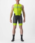 CASTELLI Cycling skinsuit - FREE SANREMO 2 - black/yellow