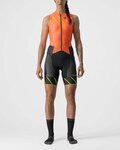 CASTELLI Cycling overal - FREE SANREMO LADY - black/orange