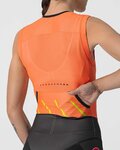 CASTELLI Cycling overal - FREE SANREMO LADY - black/orange