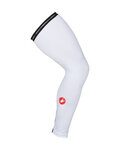 CASTELLI Cycling leg warmers - UPF 50+ LIGHT - white