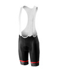 CASTELLI Cycling bib shorts - VOLO - white/black