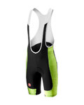 CASTELLI Cycling bib shorts - EVOLUZIONE 2.0 - yellow/black