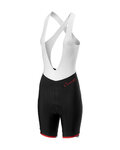 CASTELLI Cycling bib shorts - VISTA LADY - white/black