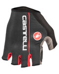 CASTELLI Cycling fingerless gloves - CIRCUITO - black/red