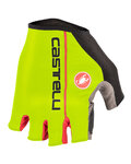 CASTELLI Cycling fingerless gloves - CIRCUITO - yellow/red