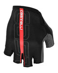 CASTELLI Cycling fingerless gloves - TEMPO - red/black