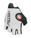 CASTELLI Cycling fingerless gloves - ROSSO CORSA PRO - white