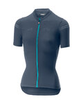 CASTELLI Cycling short sleeve jersey - PROMESSA 2.0 LADY - blue