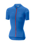 CASTELLI Cycling short sleeve jersey - PROMESSA 2.0 LADY - blue