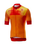 CASTELLI Cycling short sleeve jersey - A BLOC - orange