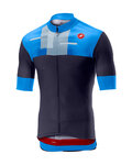 CASTELLI Cycling short sleeve jersey - A BLOC - blue