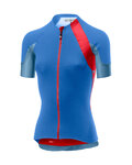 CASTELLI Cycling short sleeve jersey - SCHEGGIA 2.0 LADY - blue/red