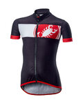 CASTELLI Cycling short sleeve jersey - FUTURE RACER KIDS - black/red