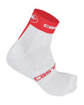 CASTELLI Cyclingclassic socks - FREE 6 - white/red
