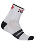 CASTELLI Cyclingclassic socks - ROSSO CORSA 9 - white