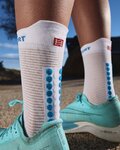 COMPRESSPORT Cyclingclassic socks - PRO RACING 4.0 RUN - blue/white