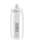 ELITE Cycling water bottle - FLY 550 ml - transparent/grey